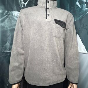 Gray Men's Fleece Sweatshirt